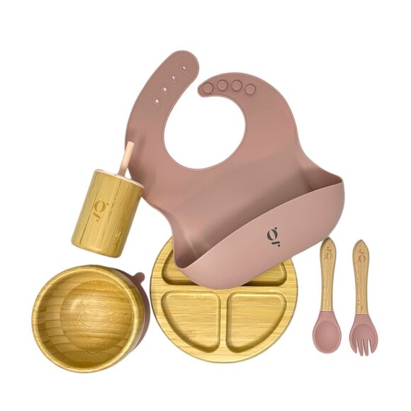 Baby / Toddler Bamboo Dinnerware With Suction Set of 6 Pieces - Picture 5 of 10